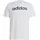 Adidas Essentials Single Jersey Linear Embroidered Logo T-Shirt White / Black S