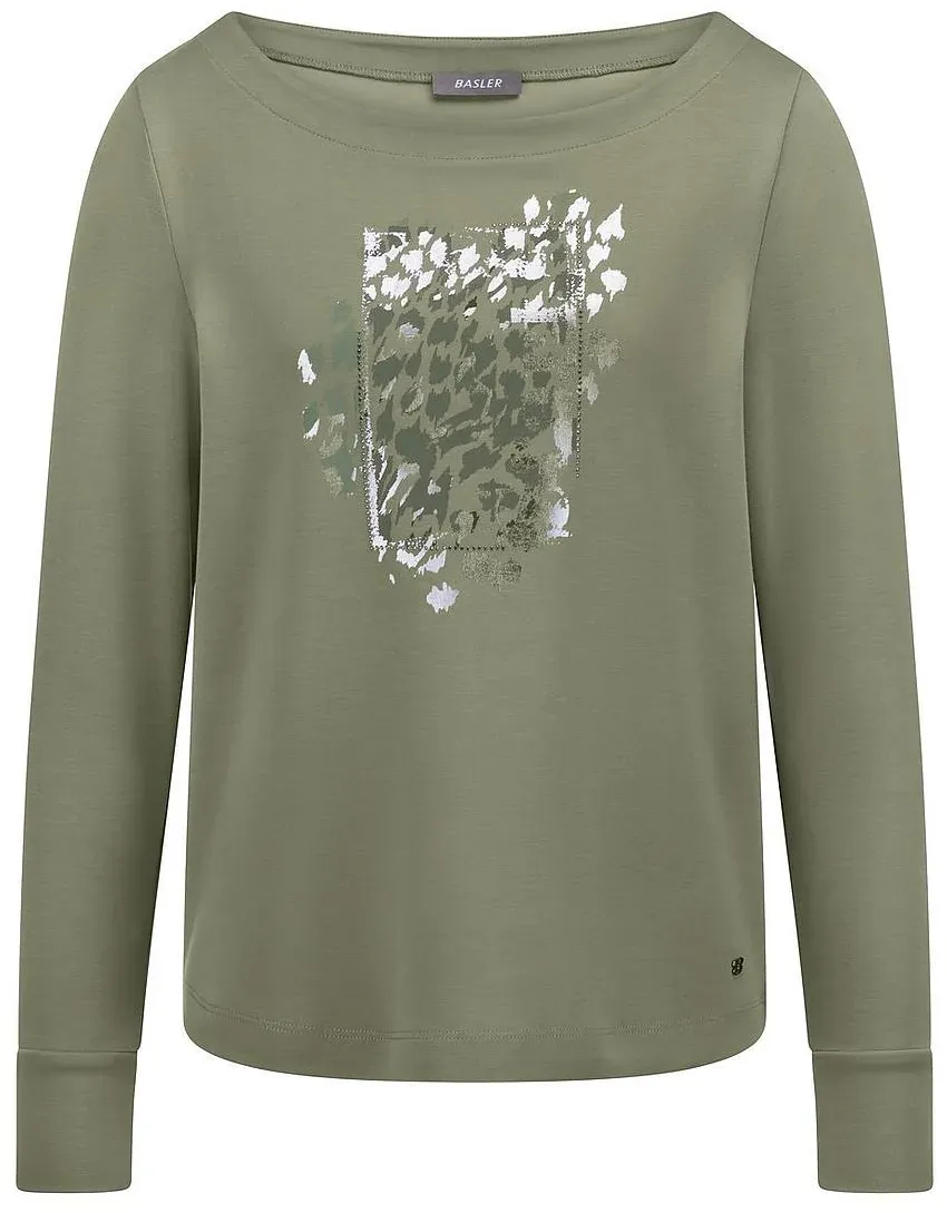 Sweatshirt U-Boot-Ausschnitt BASLER grün, 50