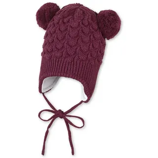 Sterntaler® Strickmütze Sterntaler® Bommelmütze Struktur (1-St) 41 cm