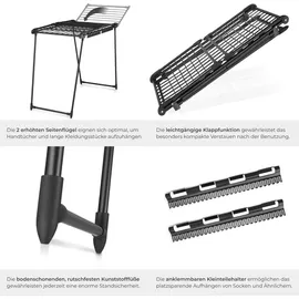 Tectake Wäscheständer 18 m schwarz