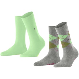 Burlington Damen Socken Everyday Mix 2-Pack grün - 36 - 41