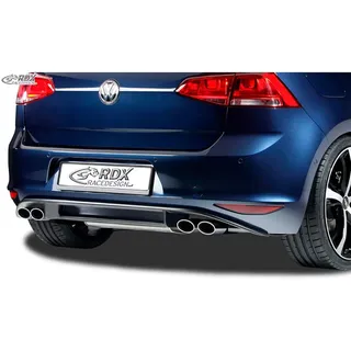 RDX Racedesign Heckschürzenansatz 'Diffuser' kompatibel mit Volkswagen Golf VII HB 3/5-türer 2012- 'R-Look' exkl. GTi/GTD (PUR)