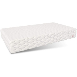 Fdm Active Taschenfederkernmatratze 100 x 200 cm 7 Zonen mit Kokos- Visco- und Latex-Einlage H3/H4 Premium Bezug Allergikergeeignet Abnehmbar Waschbar TFK