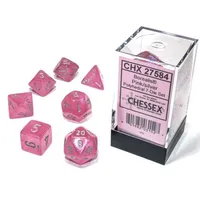 Borealis Pink Luminary Dice Set