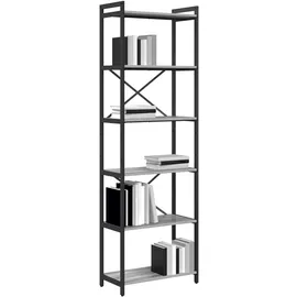 vidaXL Bücherregal 60 x 30 x 188 cm Grau