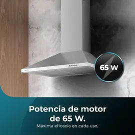 Cecotec Bolero Flux PM 603500 Pyramiden-Dunstabzugshaube 60 cm Weiß