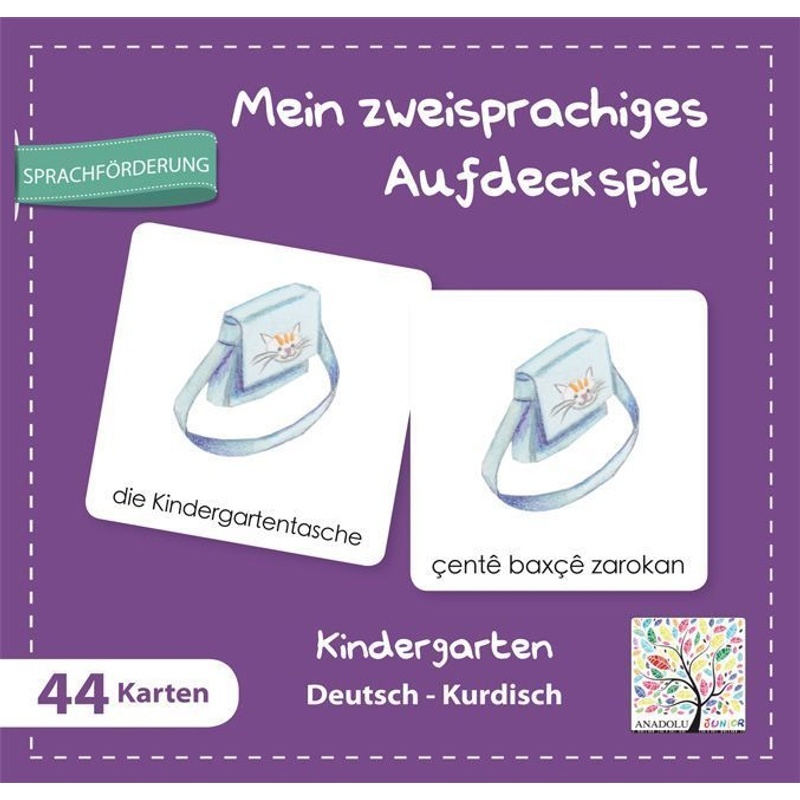 Mein Zweisprachiges Aufdeckspiel - Mein Zweisprachiges Aufdeckspiel  Kindergarten Deutsch-Kurdisch (Kinderspiel)