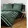 JANINE J. D. Mako-Satin jade waldgrün 155 x 220 cm + 80 x 80 cm