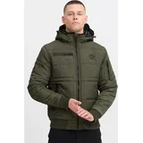 Blend BHBoris Herren Winterjacke Steppjacke Jacke gefüttert mit abnehmbarer Kapuze Reißverschlusstaschen Regular fit - Grün - M
