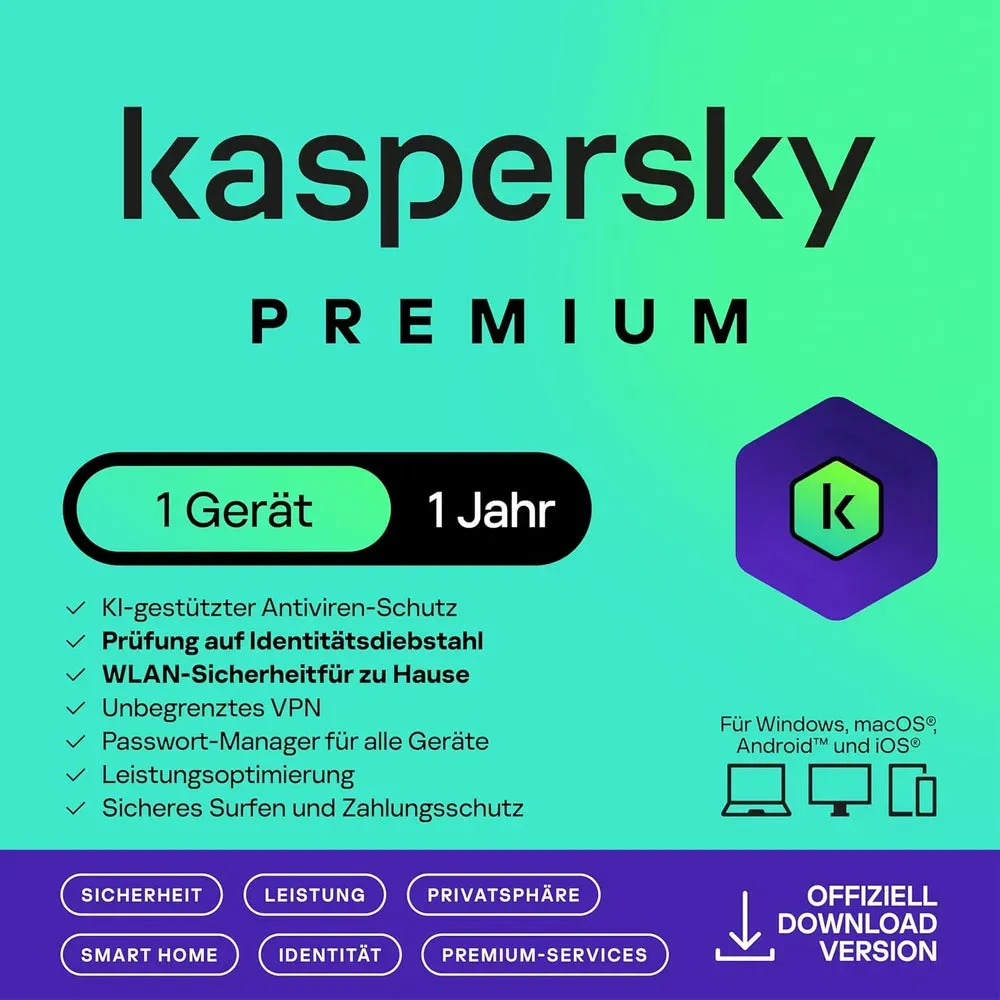 kaspersky premium 20 gerte