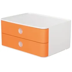 Schubladenbox SMART-BOX 2 Laden weiß/apricot orange