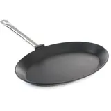 HENDI Fischpfanne oval 400x275x35 mm - Schwarz