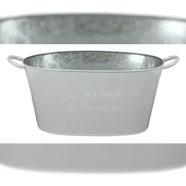 Buri Zinkwanne Ice Cold Getränkekühler Getränkewanne Pflanzgefäß Blumenkübel Deko