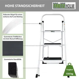 Baumarktplus Trittleiter Klappleiter 3 Stufen