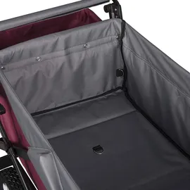 Woltu Bollerwagen faltbar mit Dach Fuschia