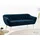 mks möbel Sofa PIRS-3 Sitzer, Set, Sofa 3-sitzer, T30-Schaum, Skandinavischer Stil, Gesteppte Polsterung, Holzbeine blau
