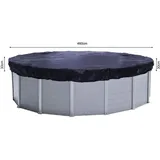 Quick Star Poolabdeckung Schwarz Kunststoff, Rund 520x520 cm Pools und Wasserspaß, Poolzubehör, Poolabdeckung