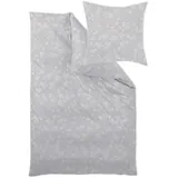 Curt Bauer Aiko Floral Silber 135 x 200 cm + 80 x 80 cm