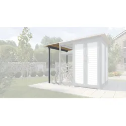Weka Garten [Q] Erweiterung Model [Family] Fahrradunterstand-grau
