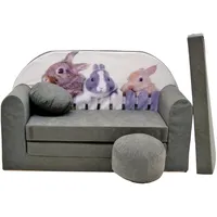 SaintBaby Kindersofa mit Bettfunktion Klappbar MAXX by Silver Rabbit 024