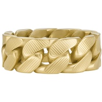 Fossil Herrenring Harlow Linear Texture Chain Edelstahl goldfarben, JF046997109