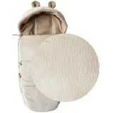 Kaiser HAU KEA Fleece Fußsack Sand Shell, Beige