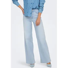 Only ONLMADISON BLUSH HW Wide DNM CRO495 NOOS Turquoise/Light Blue Bleached Denim XS(34)/34