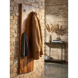 KADIMA DESIGN Wandgarderobe Sheesham 40 x 140 x 7 cm Braun
