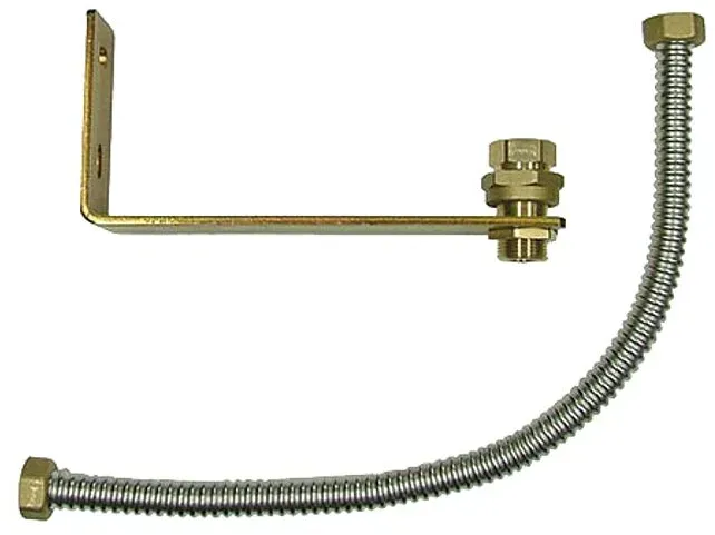 Barberi Installations-Kit für Ausdehnungsgefäß (Schlauch, Halterung, Dübel und automatisches Absperrventil 15D) - Rohrlänge 730 mm G 3/4'' IG