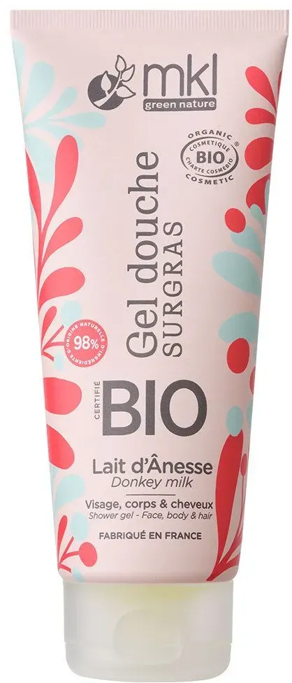 MKL Gel Douche Surgras Certifié Bio - Lait d'Ânesse 200 ml Douchegel