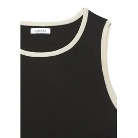 LASCANA Stricktop Damen schwarz-creme Gr.32/34