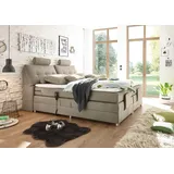 Palermo 180x200 cm Boxspringbett mit Motor Sand, Ausführung:Variante 3