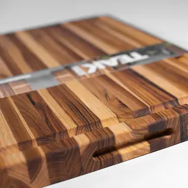 Teakhaus Schneidebrett Teakholz 1-tlg. 41 x 31 x 3,8 cm Braun