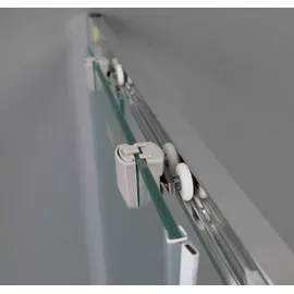 Kiamami Valentina Giada Rechteckige Duschkabine 70 x 120 cm grau/silber mattes Glas 6 mm