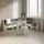 livinity® Eckbankgruppe, Weiß 210 x 120 cm mit Tisch