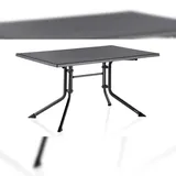 Kettler Boulevard Klapptisch 140 x 95 x 74 cm Schwarz/Grau