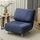 Homcom Schlafsofa Schlafsessel Verstellbar Klappmatratze Gästebett im Cord-Optik, für Schlafzimmer, Wohnzimmer Blau 82 x 89 x 83 cm