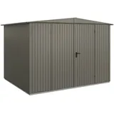 Hörmann Metall-Gerätehaus Berry Classic mit Satteldach Typ 3, 324 x 248 cm,quarzgrau,8 m2