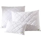 Traumschlaf Kamelhaar Kissen 40 x 40 cm Weiß
