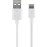 goobay USB-C Lade- und Synchronisationskabel,1m, Weiß