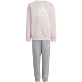 Adidas Kinder Trainingsanzug Essentials Logo French Terry IX7364 128 - Sandy Pink