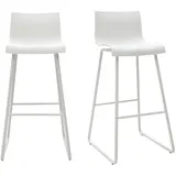 miliboo Design-barhocker Weiß 76 cm (2er-set) Ona