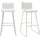 miliboo Design-barhocker Weiß 76 cm (2er-set) Ona