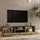 [en.casa] Lempäälä TV-Lowboard 160 x 35 x 39 cm Eiche rustikal/Anthrazit Metall/Spanplatte