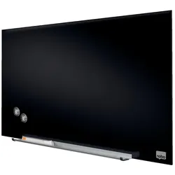 Nobo Whiteboard Glas 31"38x68cm schwarz, magnetisch aus gehärtem