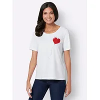 Sieh an! Kurzarm-Shirt in weiß | Gr.: 48