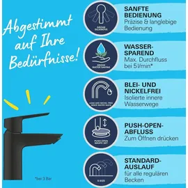 Grohe Start Einhandmischer Schwarz Matt
