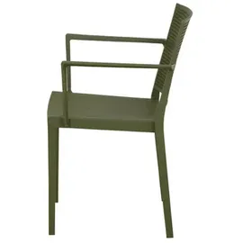 Siena Garden Urban Lights Stapelsessel 56 x 57 x 80 cm olive