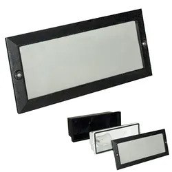 Rechteckige Deckeneinbauleuchte Schwarz