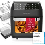 GOURMETmaxx Heißluft-Ofen Digital 12l - Schwarz - Schwarz